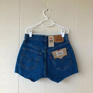 Levi’s 501 high waisted shorts